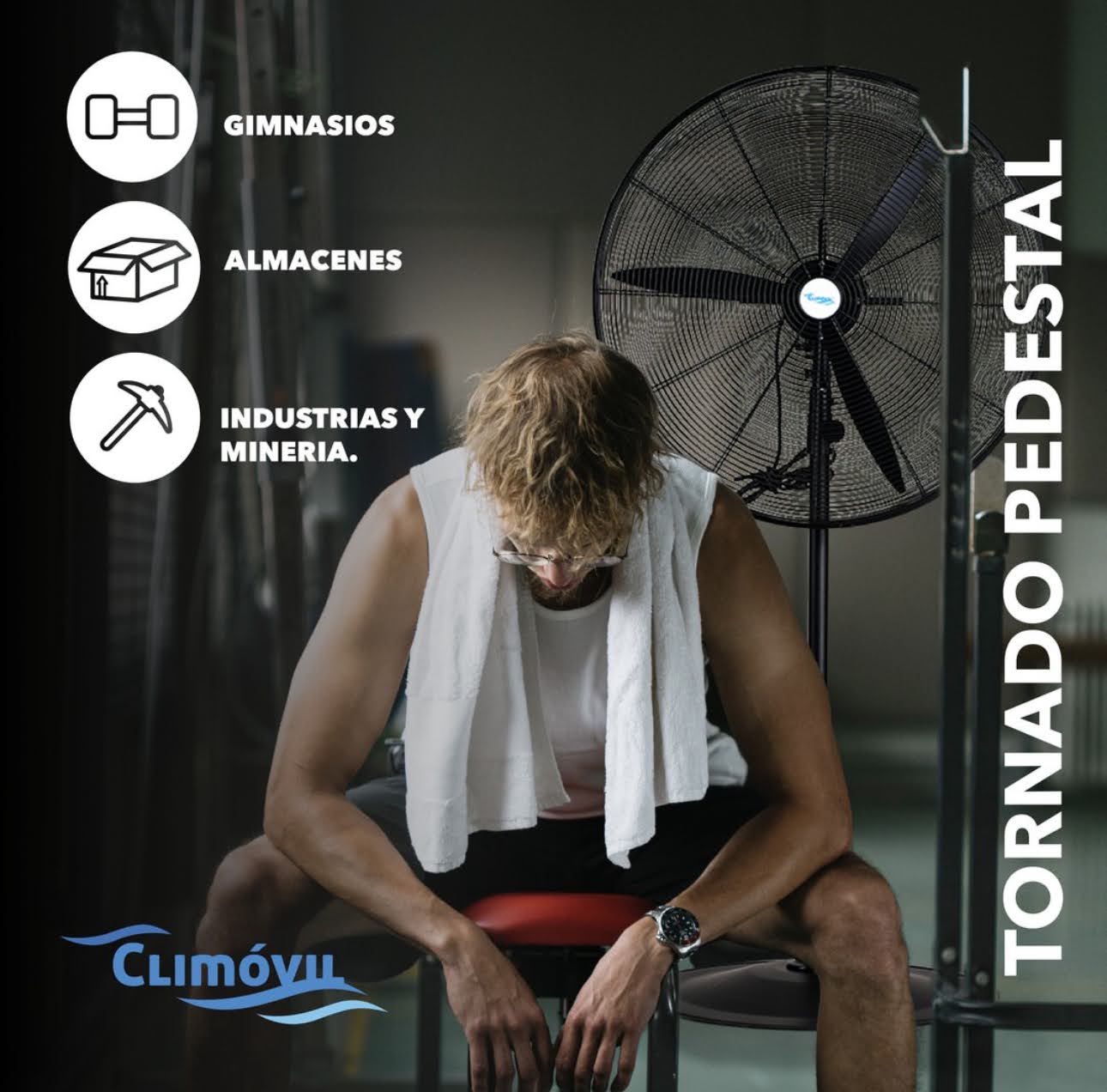 Ventilador de Pie, Modelo Tornado de 30 pulgadas.