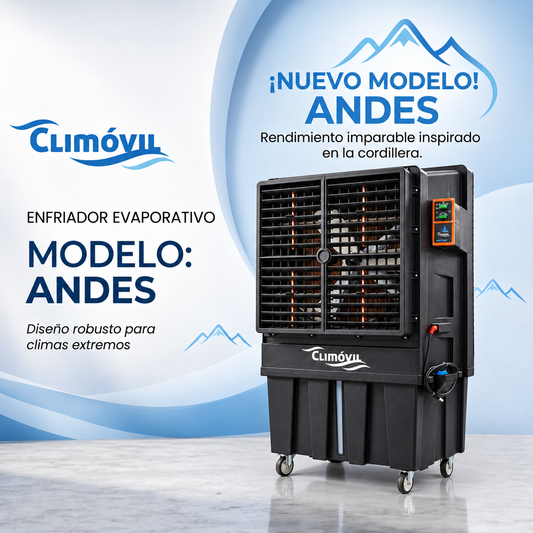 ANDES Enfriador de Aire Evaporativo 18.000 m3/h - Estanque de 120 Lts.