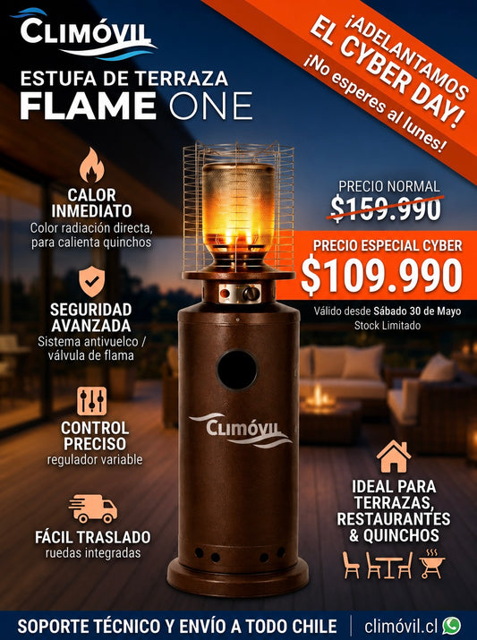 Estufa de Terraza -Climóvil Flame One