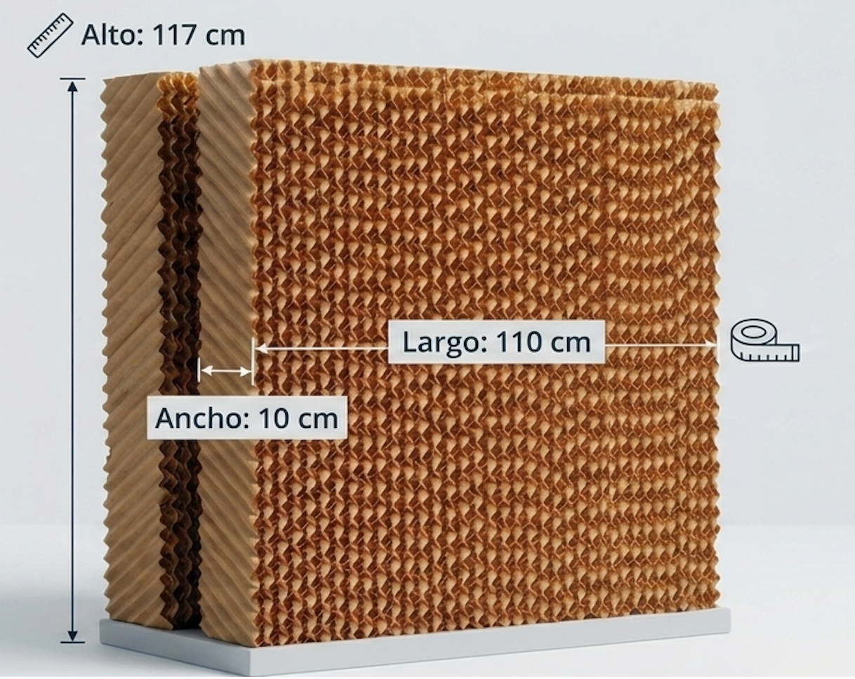 Panel Enfriador, Cooling Pad - Celulosa Inteligente