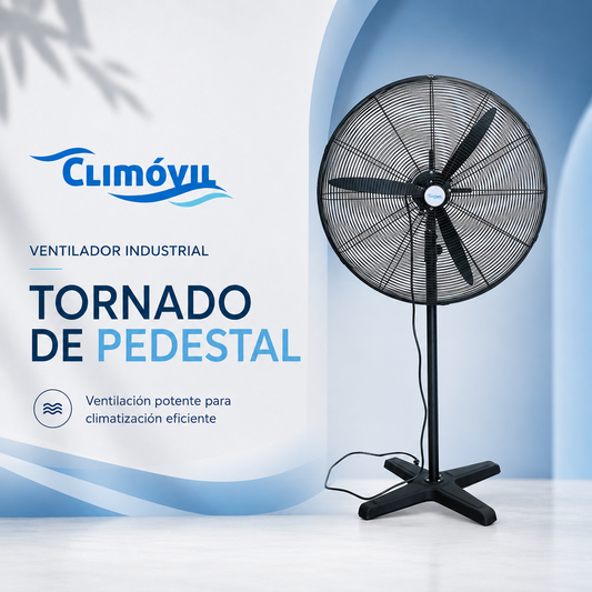 Ventilador de Pie, Modelo Tornado de 30 pulgadas.